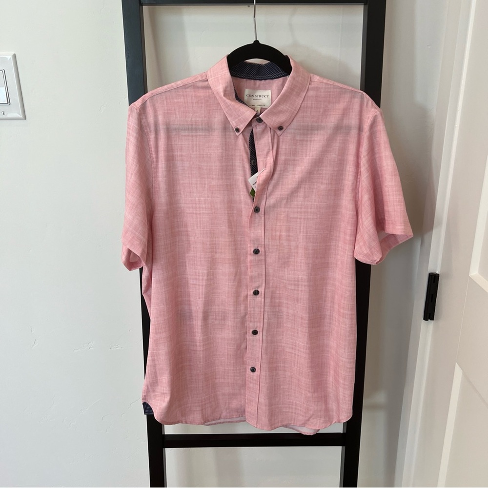 Nordstrom Men's Light Pink Casual Button Down Shirt